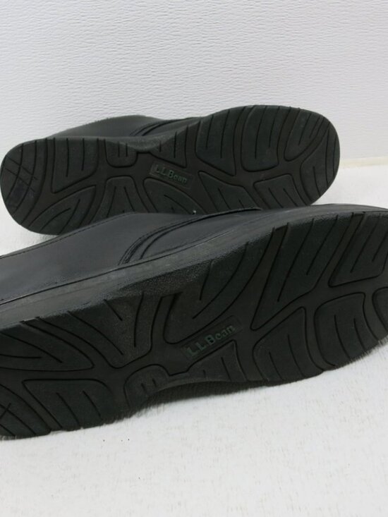 L. L. Bean Black Leather Casual Dress Men\'s Footwear Oxfords Oxfords Sz 13 M